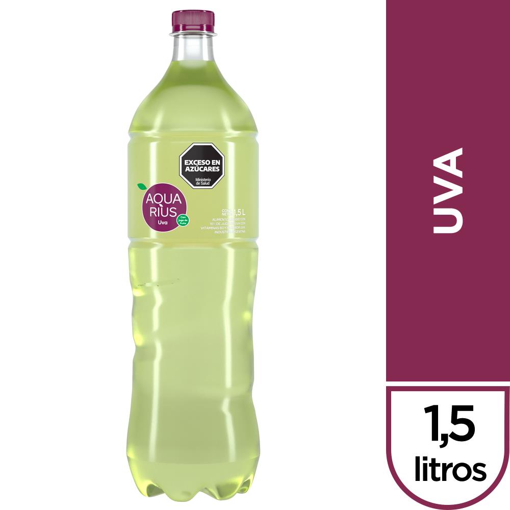 AGUA SABORIZADA AQUARIUS UVA VERDE 1.5 L