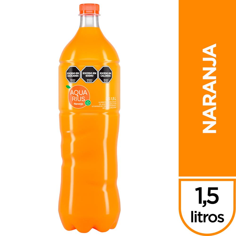 AGUA SABORIZADA AQUARIUS NARANJA 1.5 L