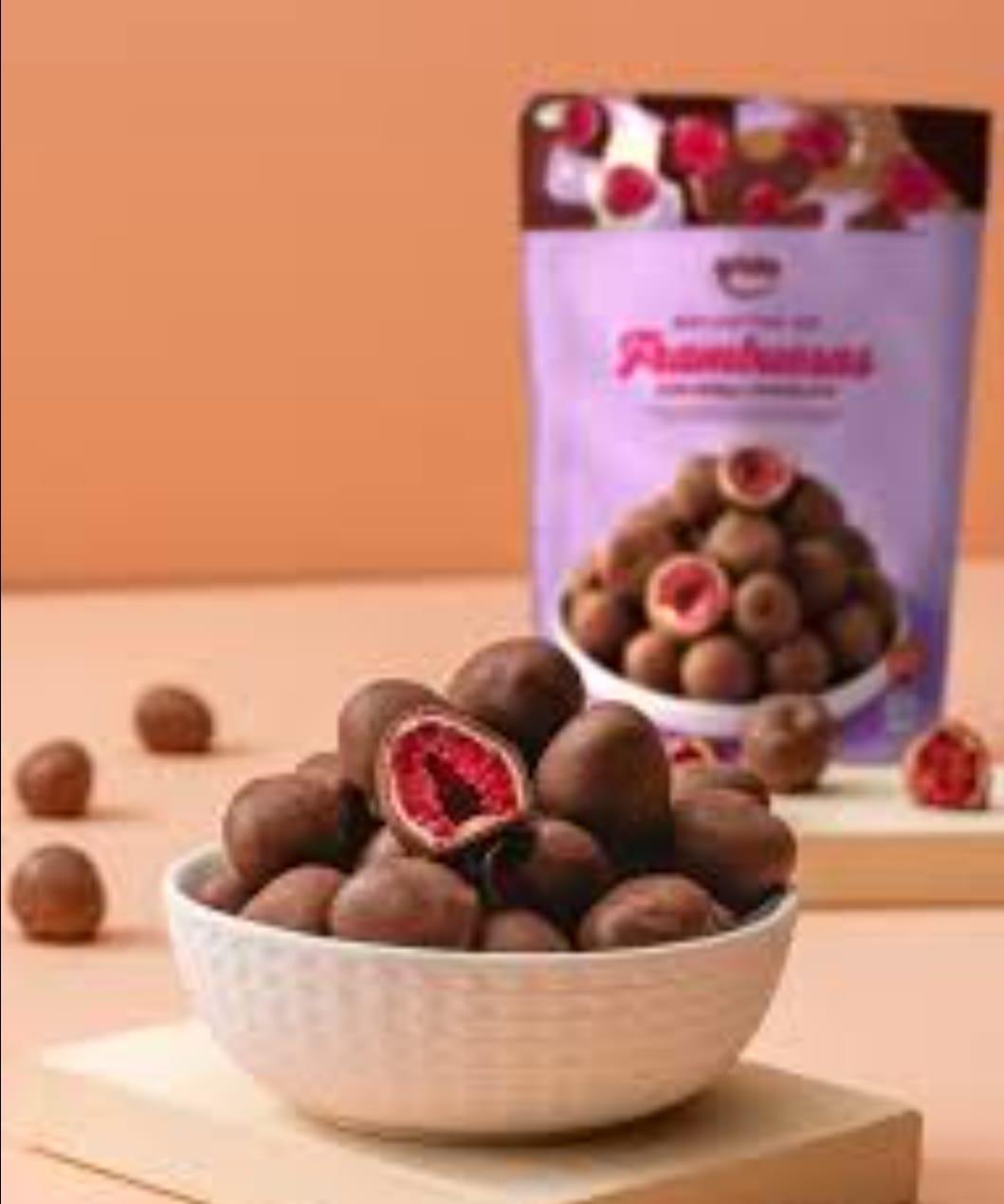 GRIDO BOCADITOS DE FRAMBUESA CON CHOCOLATE X 120 G
