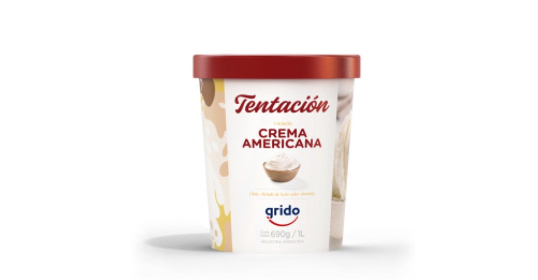 GRIDO TENTACION CREMA AMERICANA X 1 LT