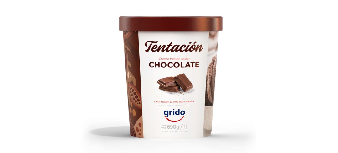 GRIDO TENTACION CHOCOLATE  X 1 LITRO